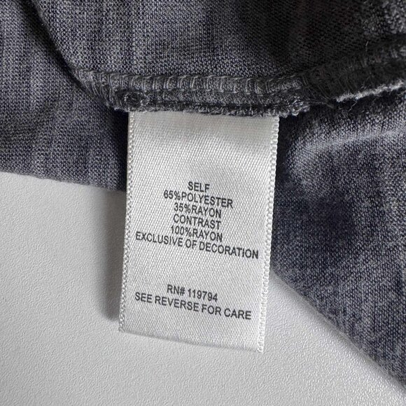 One World Charcoal Crochet Detail Knit Top – Size L - Picture 4 of 8